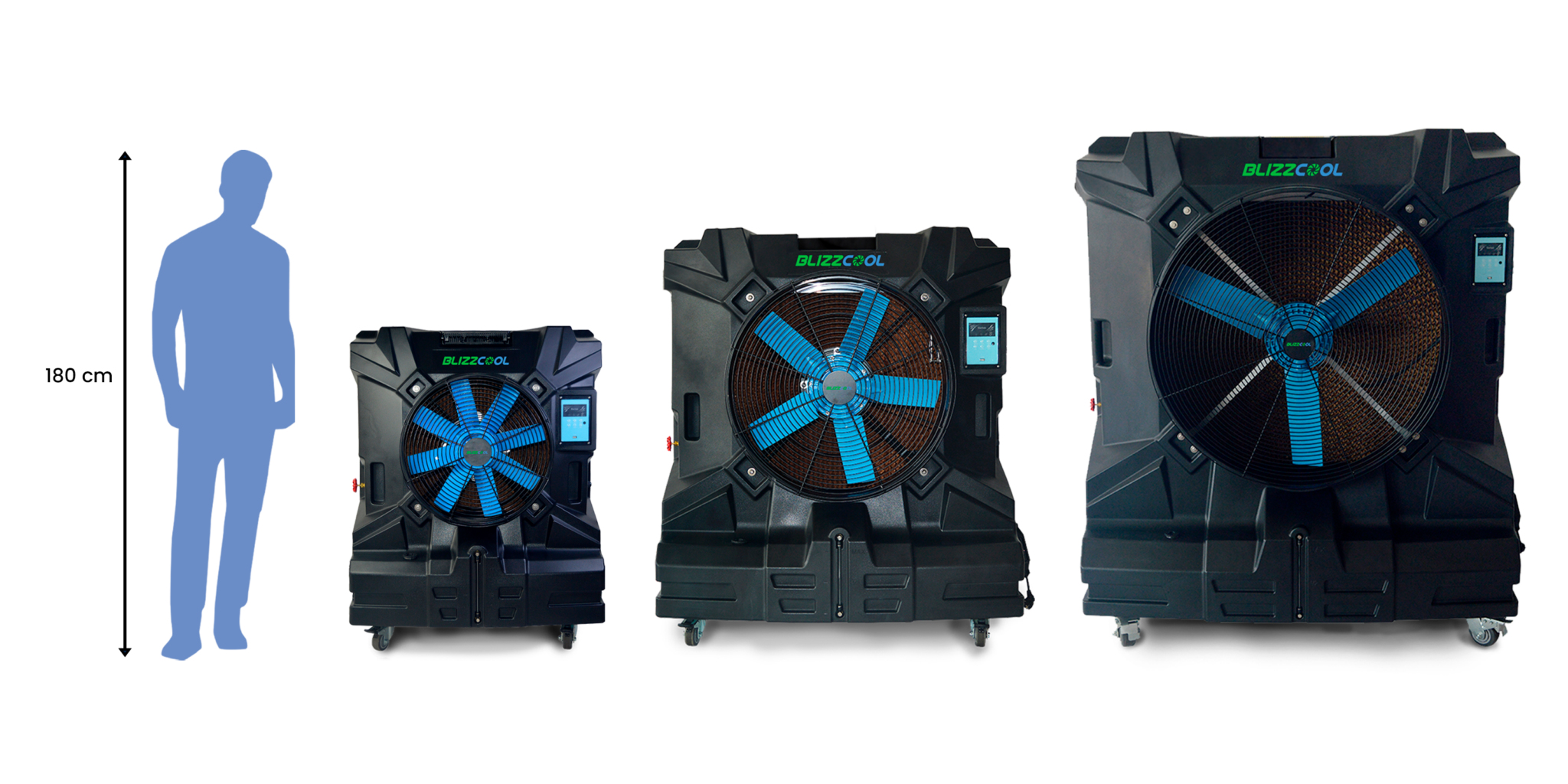 Tamaños Enfriadores portátiles Blizzcool BC290