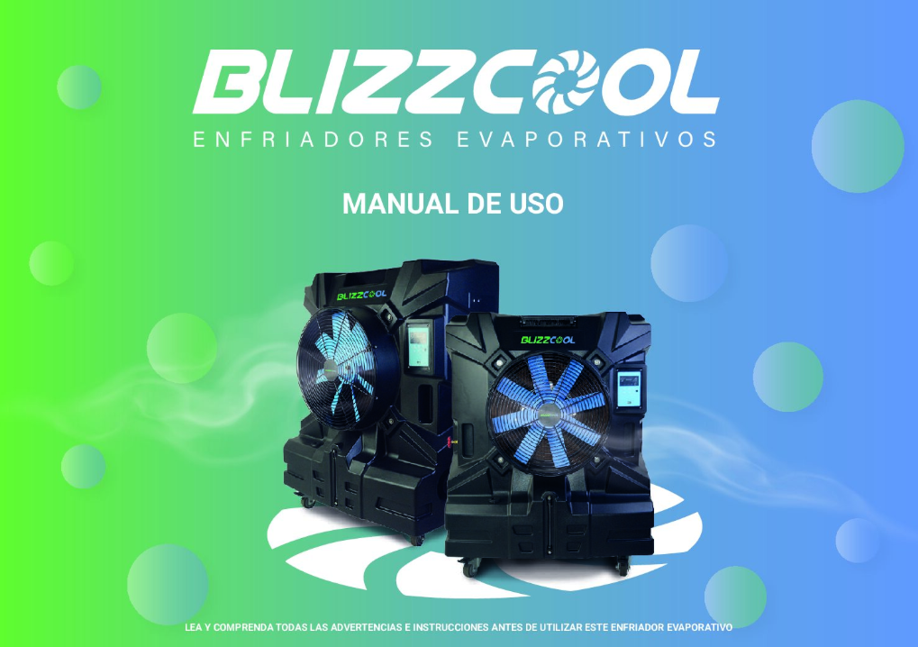 manual de uso del enfriador de aire evaporativo portátil