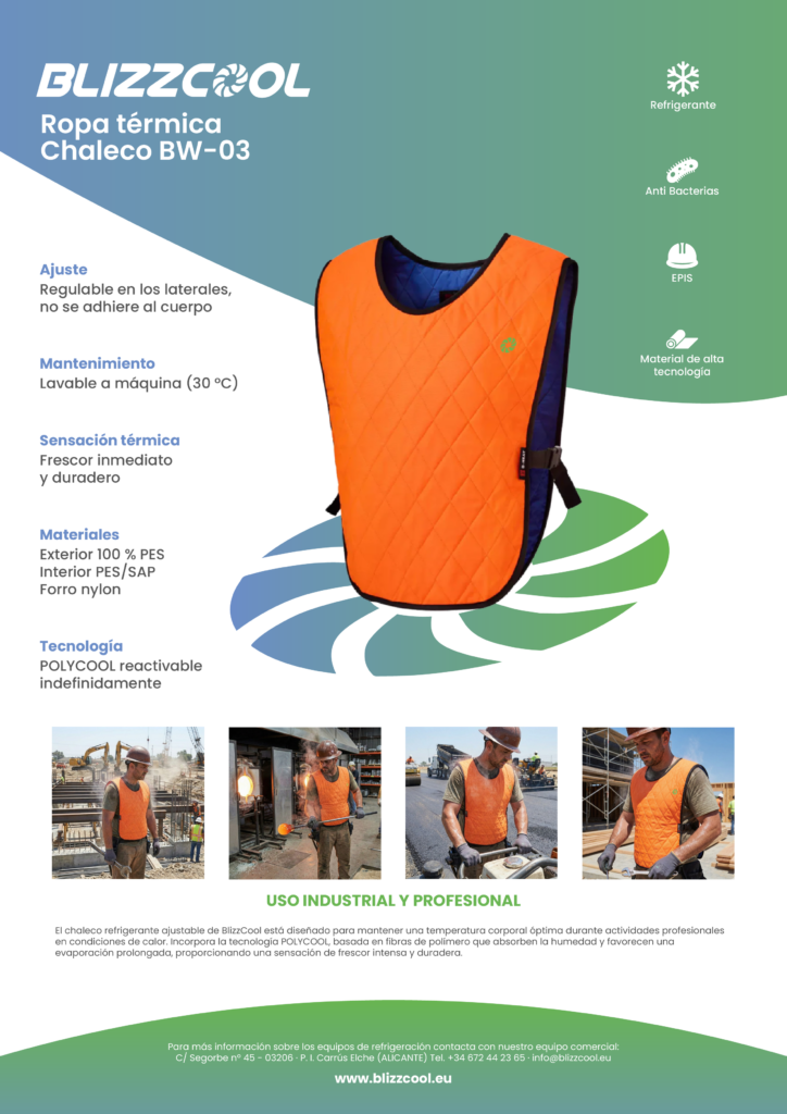 Ficha tecnica Chaleco BW 03