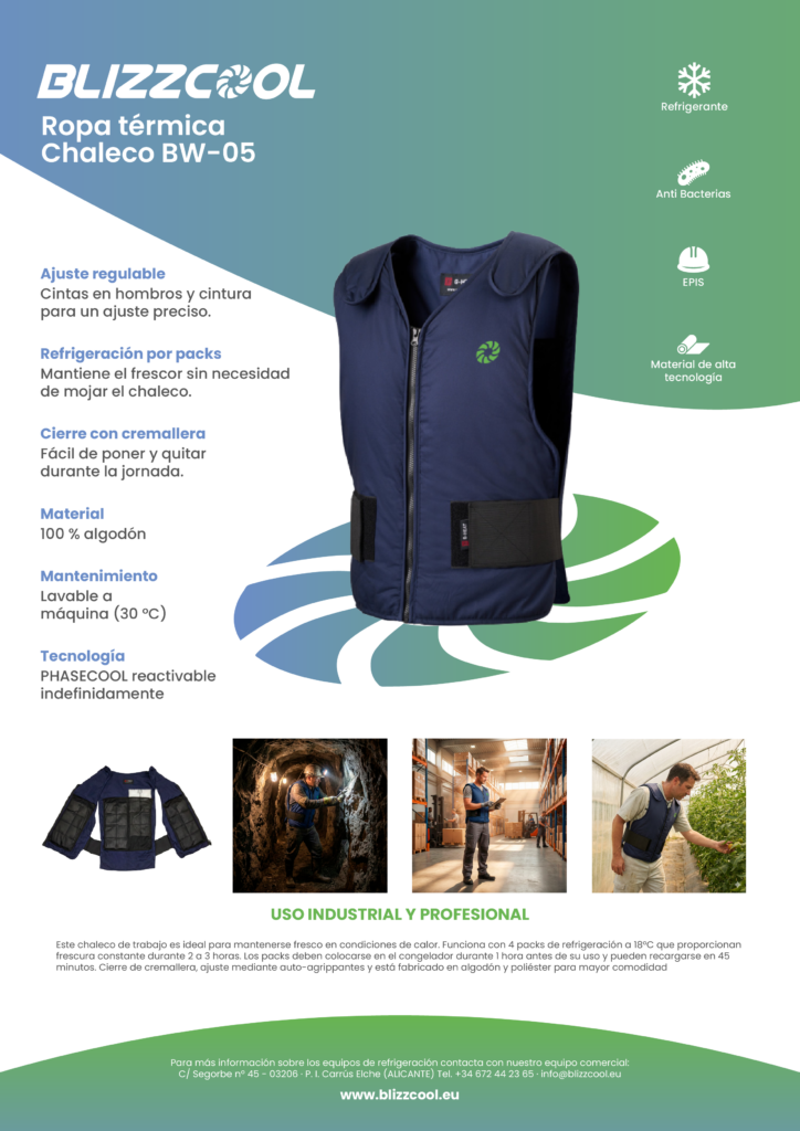 Ficha técnica de Chaleco Bw-05