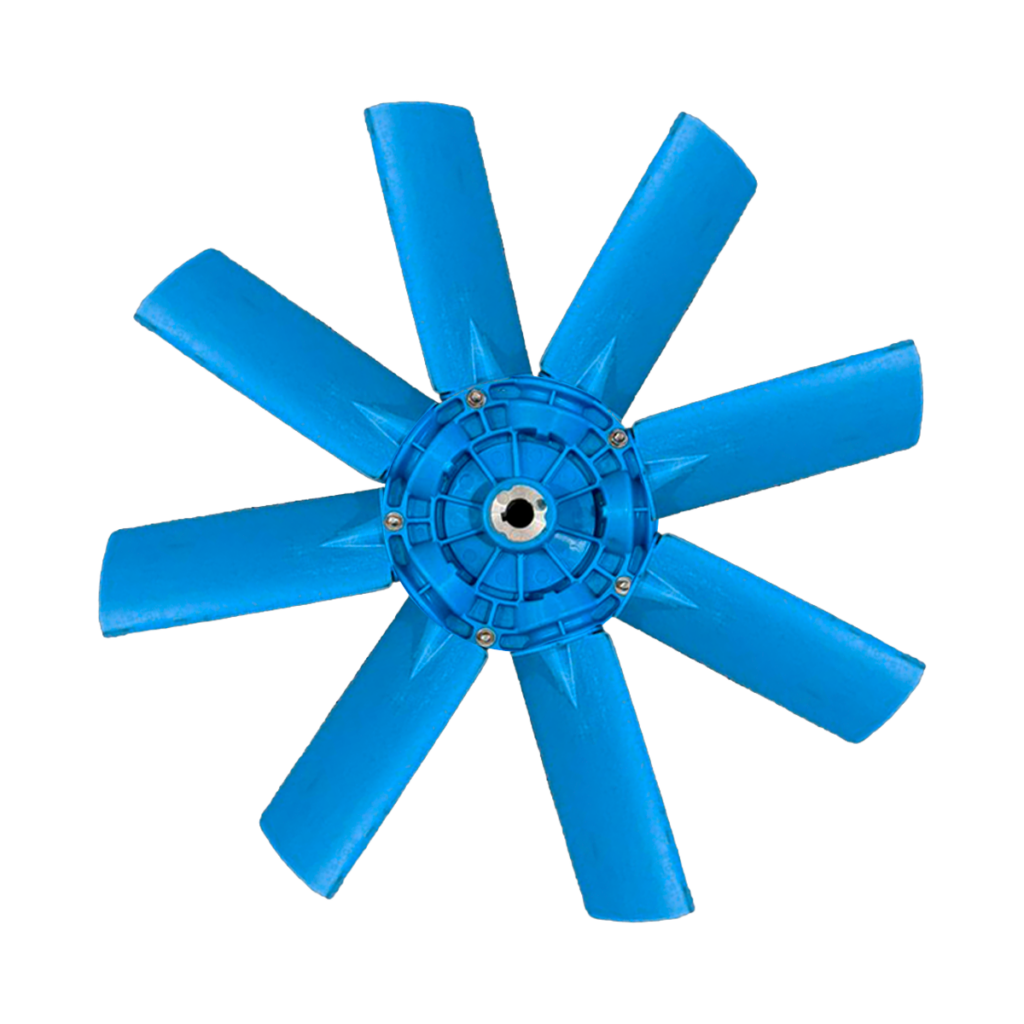 Hélices azules para enfriador industrial