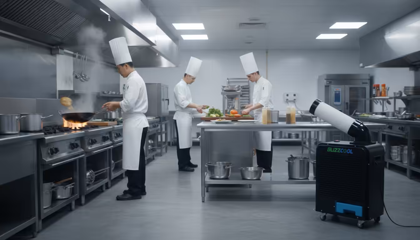 Como enfriar la cocina de un restaurante