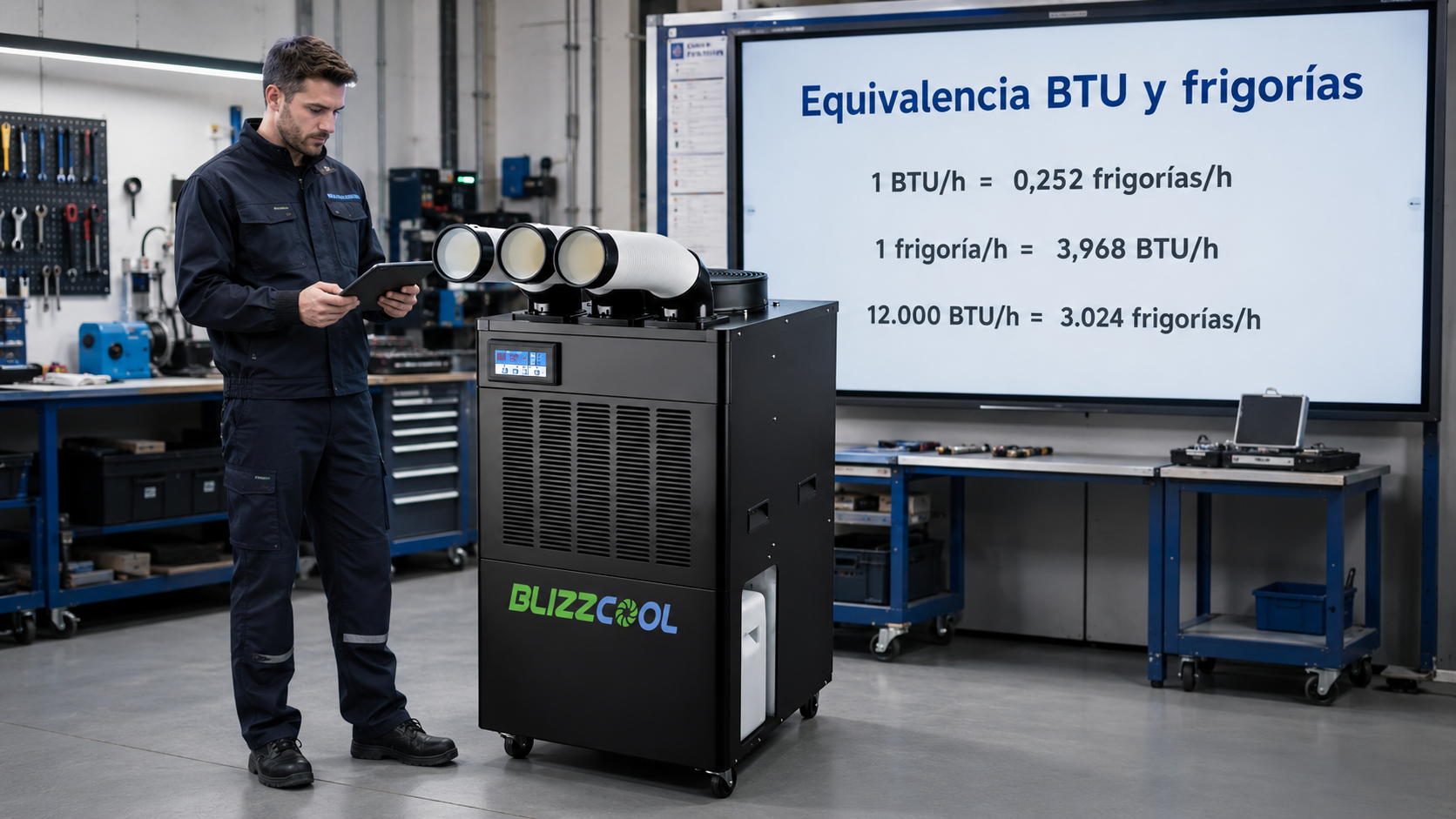 equivalencias entre btu y frigorías para aire acondicionado