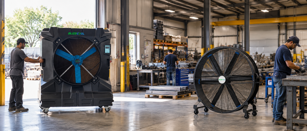 diferencias entre un climatizador y ventilador industrial